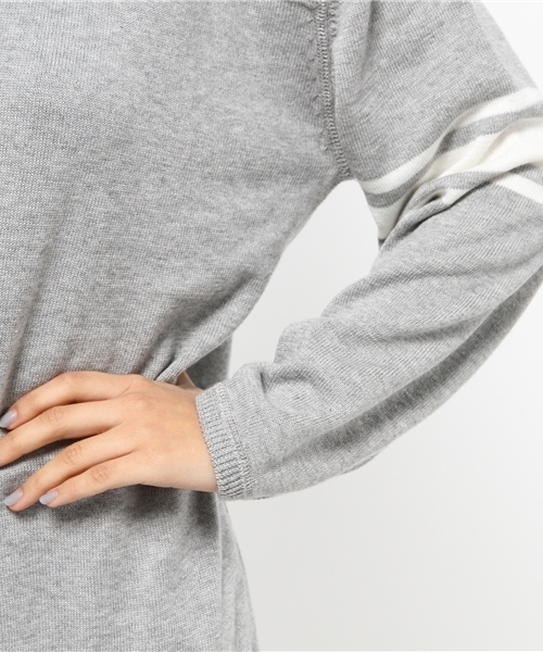 Kastane（カスタネ）の「【Kastane】ライン袖ニット（ニット/セーター・レディース・オフホワイト/グレー/マスタード・FREE）」の13枚目の写真