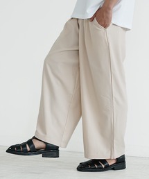 【MinoriTY】落ち感ワイドパンツ ワイドシルエット 極太スラックス メンズ イージーパンツ バギーパンツ バギースラックス 夏服【セットアップ対応】
