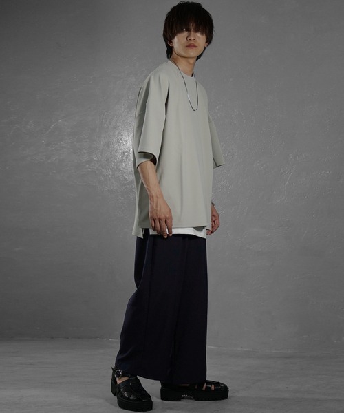 人気スポー新作 セール】【MinoriTY】落ち感ワイドパンツ ワイドシルエット 極太 パンツ