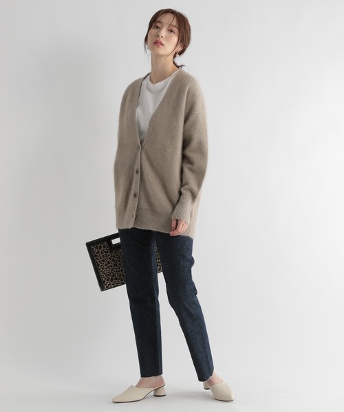 Andemiu（アンデミュウ）の「【ストレスフリー】ラクーンニットカーディガン948883（ニット/セーター・レディース・ブラック/ベージュ/ブラウン・FREE）」の11枚目の写真