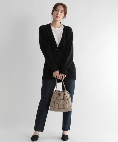 Andemiu（アンデミュウ）の「【ストレスフリー】ラクーンニットカーディガン948883（ニット/セーター・レディース・ブラック/ベージュ/ブラウン・FREE）」の18枚目の写真