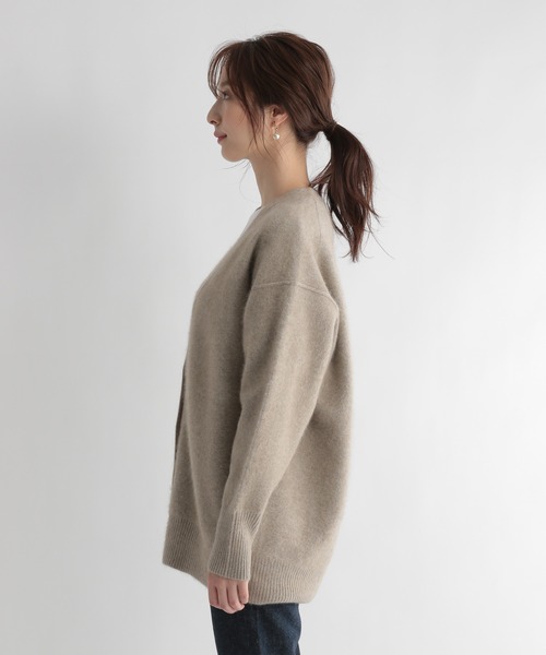 Andemiu（アンデミュウ）の「【ストレスフリー】ラクーンニットカーディガン948883（ニット/セーター・レディース・ブラック/ベージュ/ブラウン・FREE）」の21枚目の写真