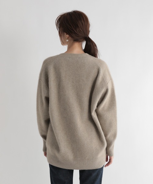 Andemiu（アンデミュウ）の「【ストレスフリー】ラクーンニットカーディガン948883（ニット/セーター・レディース・ブラック/ベージュ/ブラウン・FREE）」の9枚目の写真