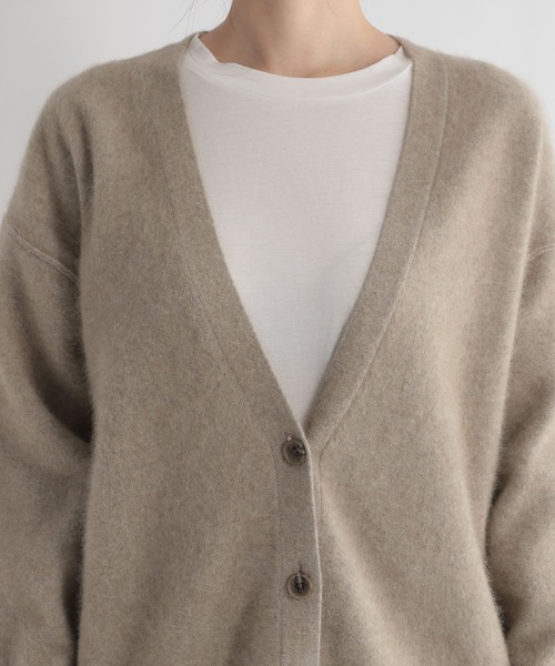 Andemiu（アンデミュウ）の「【ストレスフリー】ラクーンニットカーディガン948883（ニット/セーター・レディース・ブラック/ベージュ/ブラウン・FREE）」の16枚目の写真