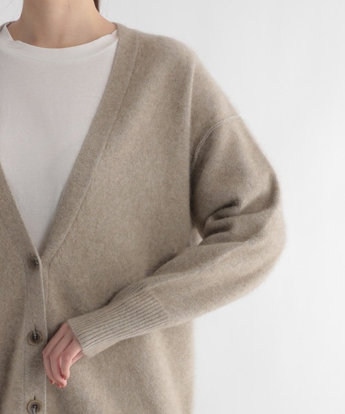 Andemiu（アンデミュウ）の「【ストレスフリー】ラクーンニットカーディガン948883（ニット/セーター・レディース・ブラック/ベージュ/ブラウン・FREE）」の19枚目の写真