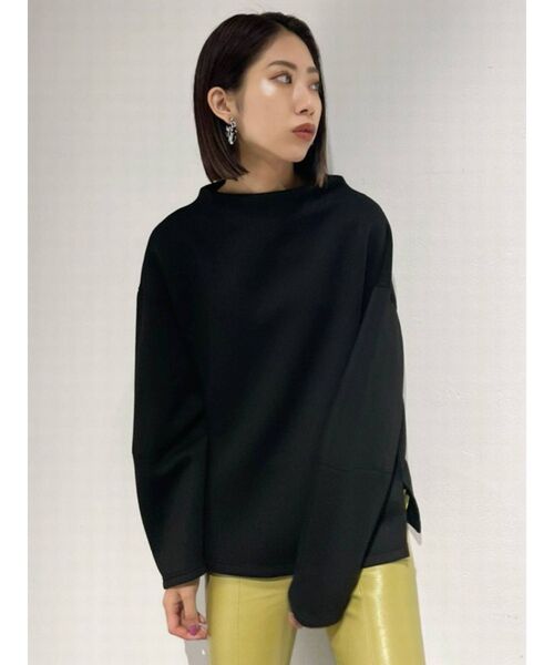 EMODA（エモダ）の「ボンディングボトルプルオーバー（Tシャツ/カットソー・レディース・ブラック/ブラウン/アイボリー・FREE）」の13枚目の写真