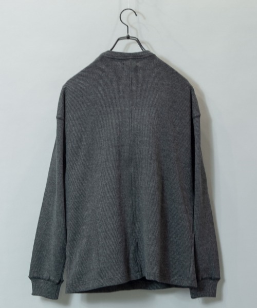 JACKROSE（ジャックローズ）の「JE-ヘビーワッフルLSTEE（Tシャツ/カットソー・メンズ・ホワイト/ブラック/ダークグレー・M/L）」の10枚目の写真