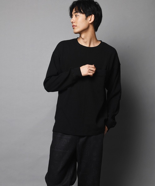 JACKROSE（ジャックローズ）の「JE-ヘビーワッフルLSTEE（Tシャツ/カットソー・メンズ・ホワイト/ブラック/ダークグレー・M/L）」の20枚目の写真