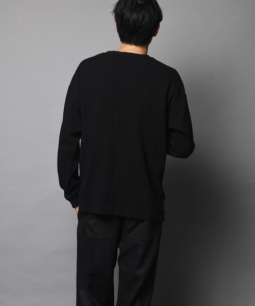 JACKROSE（ジャックローズ）の「JE-ヘビーワッフルLSTEE（Tシャツ/カットソー・メンズ・ホワイト/ブラック/ダークグレー・M/L）」の22枚目の写真