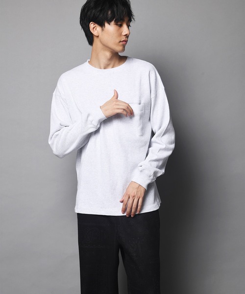 JACKROSE（ジャックローズ）の「JE-ヘビーワッフルLSTEE（Tシャツ/カットソー・メンズ・ホワイト/ブラック/ダークグレー・M/L）」の12枚目の写真