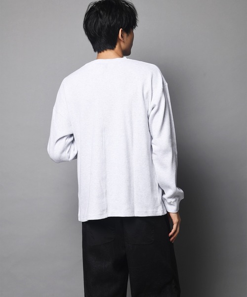 JACKROSE（ジャックローズ）の「JE-ヘビーワッフルLSTEE（Tシャツ/カットソー・メンズ・ホワイト/ブラック/ダークグレー・M/L）」の14枚目の写真