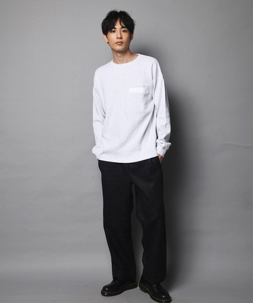 JACKROSE（ジャックローズ）の「JE-ヘビーワッフルLSTEE（Tシャツ/カットソー・メンズ・ホワイト/ブラック/ダークグレー・M/L）」の16枚目の写真