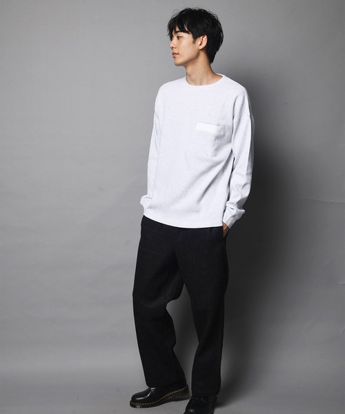 JACKROSE（ジャックローズ）の「JE-ヘビーワッフルLSTEE（Tシャツ/カットソー・メンズ・ホワイト/ブラック/ダークグレー・M/L）」の17枚目の写真