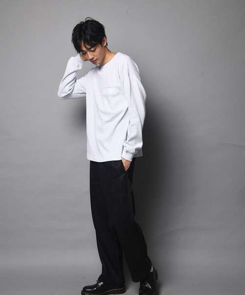 JACKROSE（ジャックローズ）の「JE-ヘビーワッフルLSTEE（Tシャツ/カットソー・メンズ・ホワイト/ブラック/ダークグレー・M/L）」の18枚目の写真