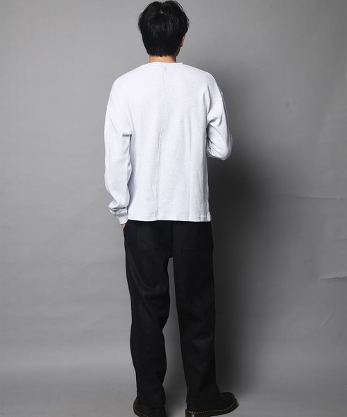 JACKROSE（ジャックローズ）の「JE-ヘビーワッフルLSTEE（Tシャツ/カットソー・メンズ・ホワイト/ブラック/ダークグレー・M/L）」の19枚目の写真