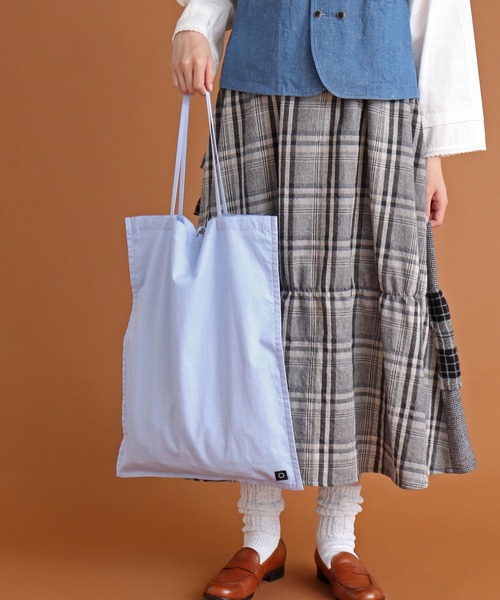 Malle(マル)の「malle 80/オックス エコバッグ(エコバッグ/サブバッグ・レディース・サックスブルー/イエロー/オフホワイト・FREE)」の3枚目の写真