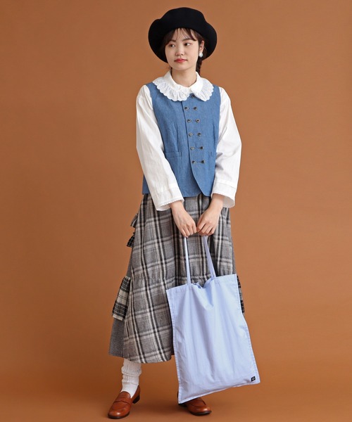 Malle(マル)の「malle 80/オックス エコバッグ(エコバッグ/サブバッグ・レディース・サックスブルー/イエロー/オフホワイト・FREE)」の11枚目の写真