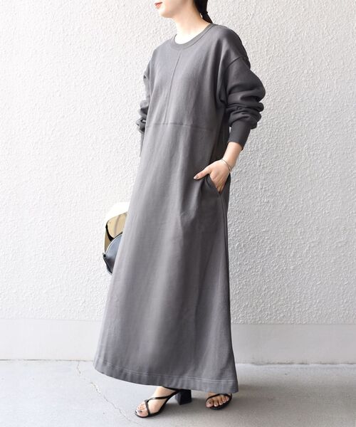 SHIPS　シップス　ワンピース　USAコットン　スエット　B1517 SHIPS any ワンピース 「WEB限定」SHIPS any: USA コットン 裏