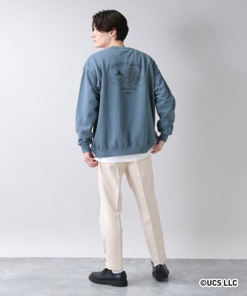 RAGEBLUE（レイジブルー）の「MOVIEイラスト/裏毛スウェットクルー