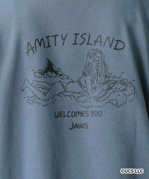 RAGEBLUE（レイジブルー）の「MOVIEイラスト/裏毛スウェットクルー/254639（スウェット・メンズ・ブラック/ダークグリーン/オフホワイト/ダークブラウン/ブルー・LARGE/SMALL/MEDIUM）」の16枚目の写真