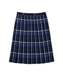【55cm丈20本プリーツチェックスカート】 制服 高校生 中学生 スクール JK