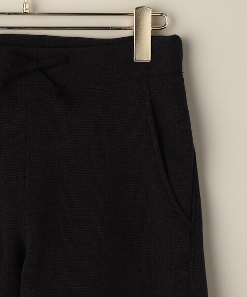 Aresense（アーセンス）の「BURLAP OUTFITTER × Aresense/バーラップアウトフィッター 別注ニットフリースパンツ（スウェットパンツ・レディース・ブラック/オフホワイト・SMALL/MEDIUM）」の6枚目の写真