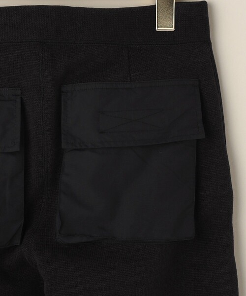 Aresense（アーセンス）の「BURLAP OUTFITTER × Aresense/バーラップアウトフィッター 別注ニットフリースパンツ（スウェットパンツ・レディース・ブラック/オフホワイト・SMALL/MEDIUM）」の4枚目の写真