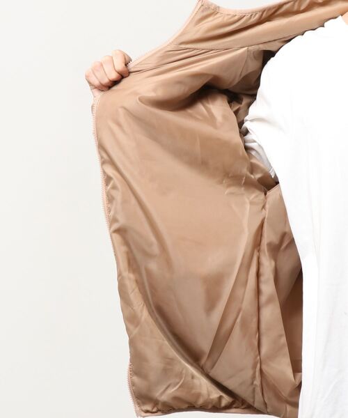 make a ray!(メイク ア レイ!)の「シェルパフリース×キルティング ジップスタンド ジャケット/ジップジャケット(ブルゾン・メンズ・ブラック/ベージュ/アイボリー・XL/M/L)」の11枚目の写真