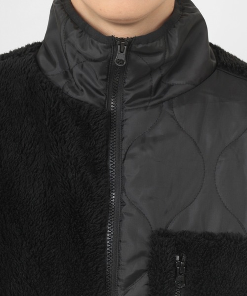 make a ray!(メイク ア レイ!)の「シェルパフリース×キルティング ジップスタンド ジャケット/ジップジャケット(ブルゾン・メンズ・ブラック/ベージュ/アイボリー・XL/M/L)」の19枚目の写真