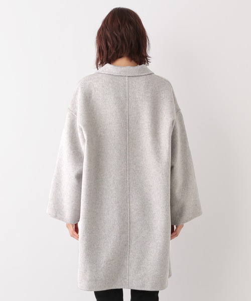 GLOBAL WORK(グローバルワーク)の「2WAYネックリバーコート【MATINEE LINE】/239451(チェスターコート・レディース・ライトグレー/ベージュ・FREE)」の19枚目の写真