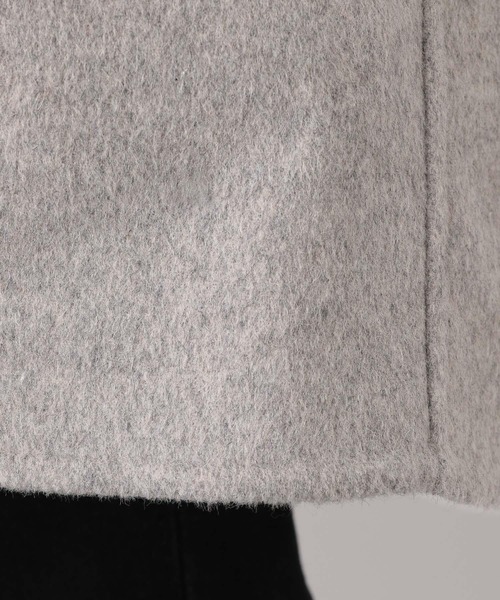 GLOBAL WORK(グローバルワーク)の「2WAYネックリバーコート【MATINEE LINE】/239451(チェスターコート・レディース・ライトグレー/ベージュ・FREE)」の5枚目の写真