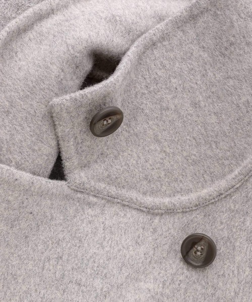 GLOBAL WORK(グローバルワーク)の「2WAYネックリバーコート【MATINEE LINE】/239451(チェスターコート・レディース・ライトグレー/ベージュ・FREE)」の20枚目の写真