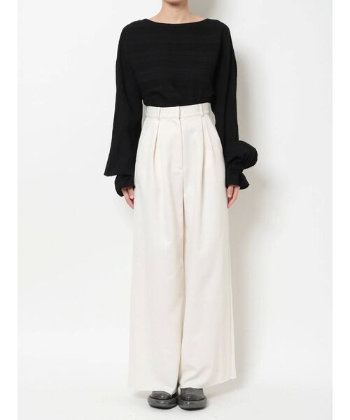 EMODA(エモダ)の「カルゼワイドパンツ(その他パンツ・レディース・ホワイト/ブラック/ブルー/ブラウン・SMALL/MEDIUM)」の19枚目の写真