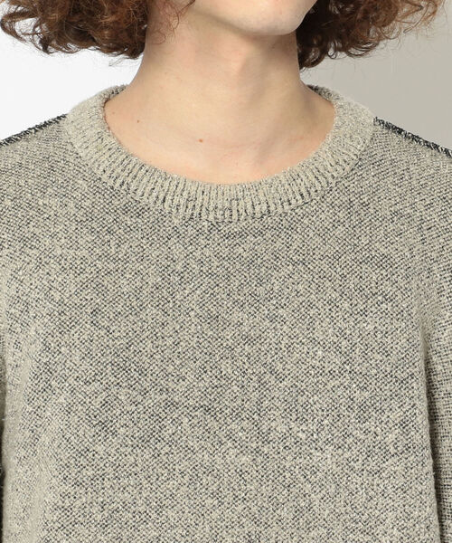B'2nd（ビーセカンド）の「LAid Back (レイドバック)CROPPED KNITTED SWEATER（ニット/セーター・メンズ・グレー・2）」の4枚目の写真