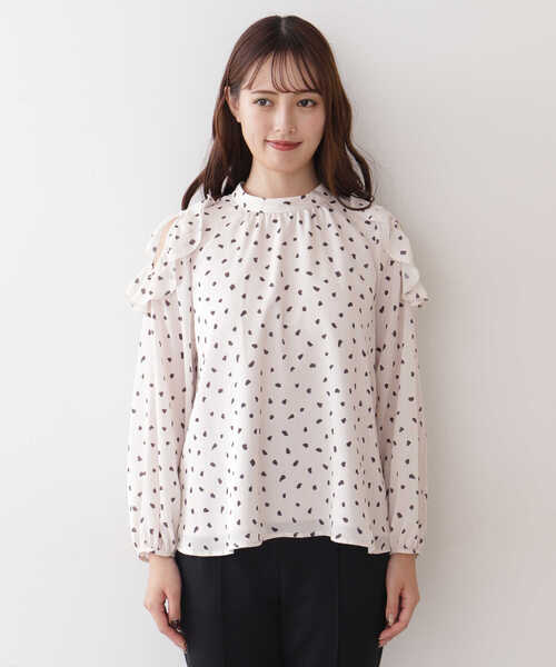 ジルスチュアート JILL STUART シャツ ◇リサイクルコットン シシュウロゴTシャツ(504576269) | ジル