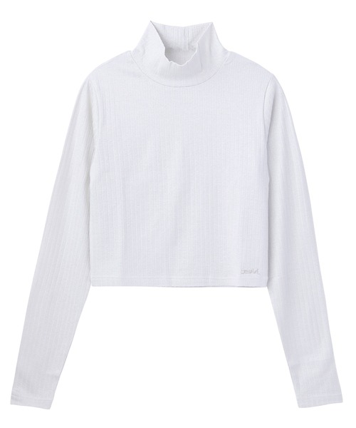 X-girl(エックスガール)の「GLITTER HIGH NECK TOP(Tシャツ/カットソー・レディース・ホワイト/ブラック/ライトパープル・S/M)」の19枚目の写真