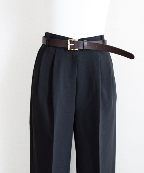 Marient（マリエント）の「モーブタックパンツ（スラックス・レディース・ブラック/ブラウン・FREE）」の3枚目の写真