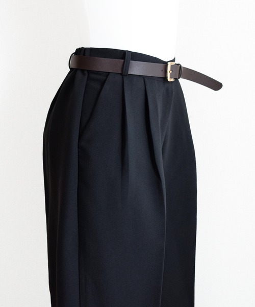 Marient（マリエント）の「モーブタックパンツ（スラックス・レディース・ブラック/ブラウン・FREE）」の5枚目の写真