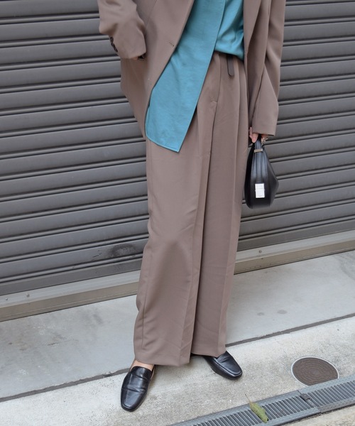 Marient（マリエント）の「モーブタックパンツ（スラックス・レディース・ブラック/ブラウン・FREE）」の8枚目の写真