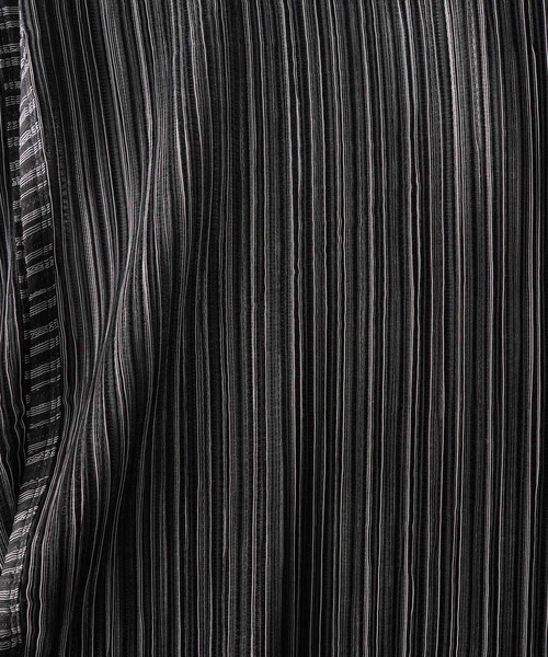 SHAREEF(シャリーフ)の「PLEATS CARDIGAN(カーディガン/ボレロ・メンズ・ブラック/グリーン/ストライプ・1/2/3)」の14枚目の写真