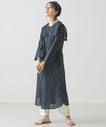 BEAMS LIGHTS（ビームスライツ）の「BEAMS LIGHTS / ドット サッカー シャツ ワンピース（ワンピース）」