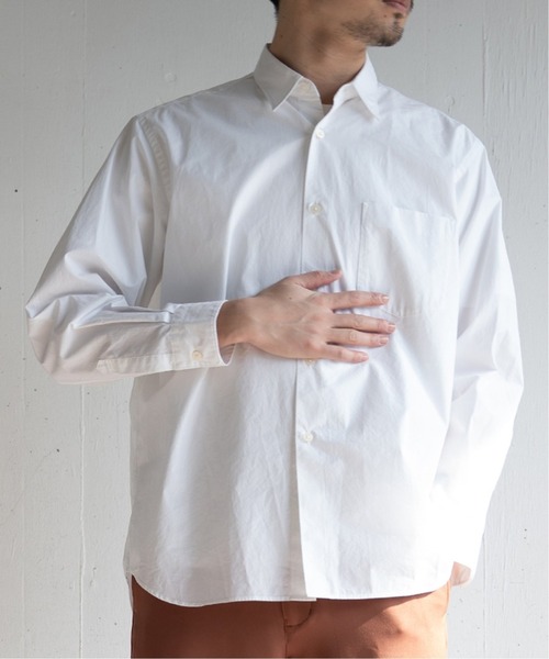 417 EDIFICE(フォーワンセブンエディフィス)の「【ESSENTIAL / エッセンシャル】 レギュラーシャツ(シャツ/ブラウス・メンズ・グレー系その他/ブルー/ブルー系その他/ホワイト/グレー/ベージュ・SMALL/MEDIUM/LARGE)」の2枚目の写真