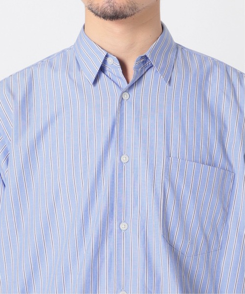 417 EDIFICE(フォーワンセブンエディフィス)の「【ESSENTIAL / エッセンシャル】 レギュラーシャツ(シャツ/ブラウス・メンズ・グレー系その他/ブルー/ブルー系その他/ホワイト/グレー/ベージュ・SMALL/MEDIUM/LARGE)」の8枚目の写真