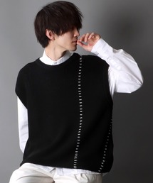 SITRY | Hand stitch Knit vest/ハンドステッチ ニットベスト(ベスト)