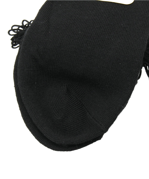 WEGO（ウィゴー）の「WEGO/フリンジソックス（ソックス/靴下・レディース・ホワイト/ブラック・FREE）」の4枚目の写真