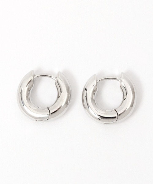 Me%（ミィパーセント）の「プックリフープワンタッチピアス（ピアス（両耳用）・レディース・グレー系その他/イエロー系その他・FREE）」の2枚目の写真