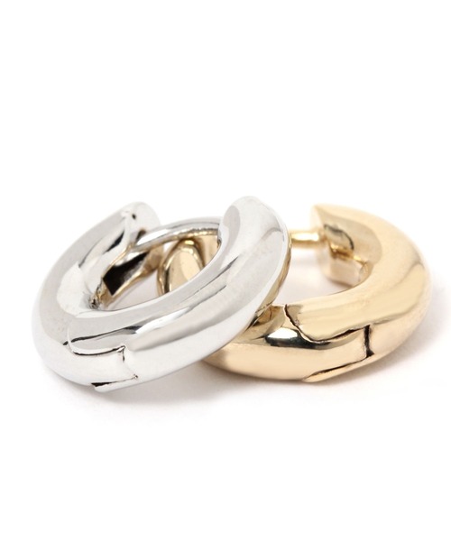 Me%（ミィパーセント）の「プックリフープワンタッチピアス（ピアス（両耳用）・レディース・グレー系その他/イエロー系その他・FREE）」の10枚目の写真