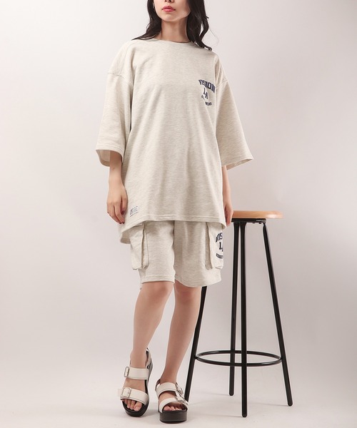 VISION STREET WEAR(ヴィジョンストリートウェア)の「VISION STREET WEAR 発泡ロゴ裏毛カーゴスウェットショーツ(カーゴパンツ・メンズ・チャコールグレー/ネイビー/グリーン/キナリ・LL/M/L)」の20枚目の写真