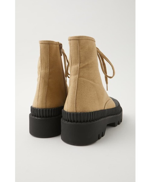 MOUSSY（マウジー）の「RUGGED SOLE CANVAS DECK　HI（スニーカー・レディース・ブラック/ベージュ・SMALL/MEDIUM/LARGE）」の15枚目の写真