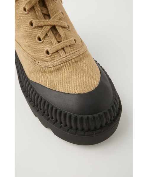MOUSSY（マウジー）の「RUGGED SOLE CANVAS DECK　HI（スニーカー・レディース・ブラック/ベージュ・SMALL/MEDIUM/LARGE）」の17枚目の写真
